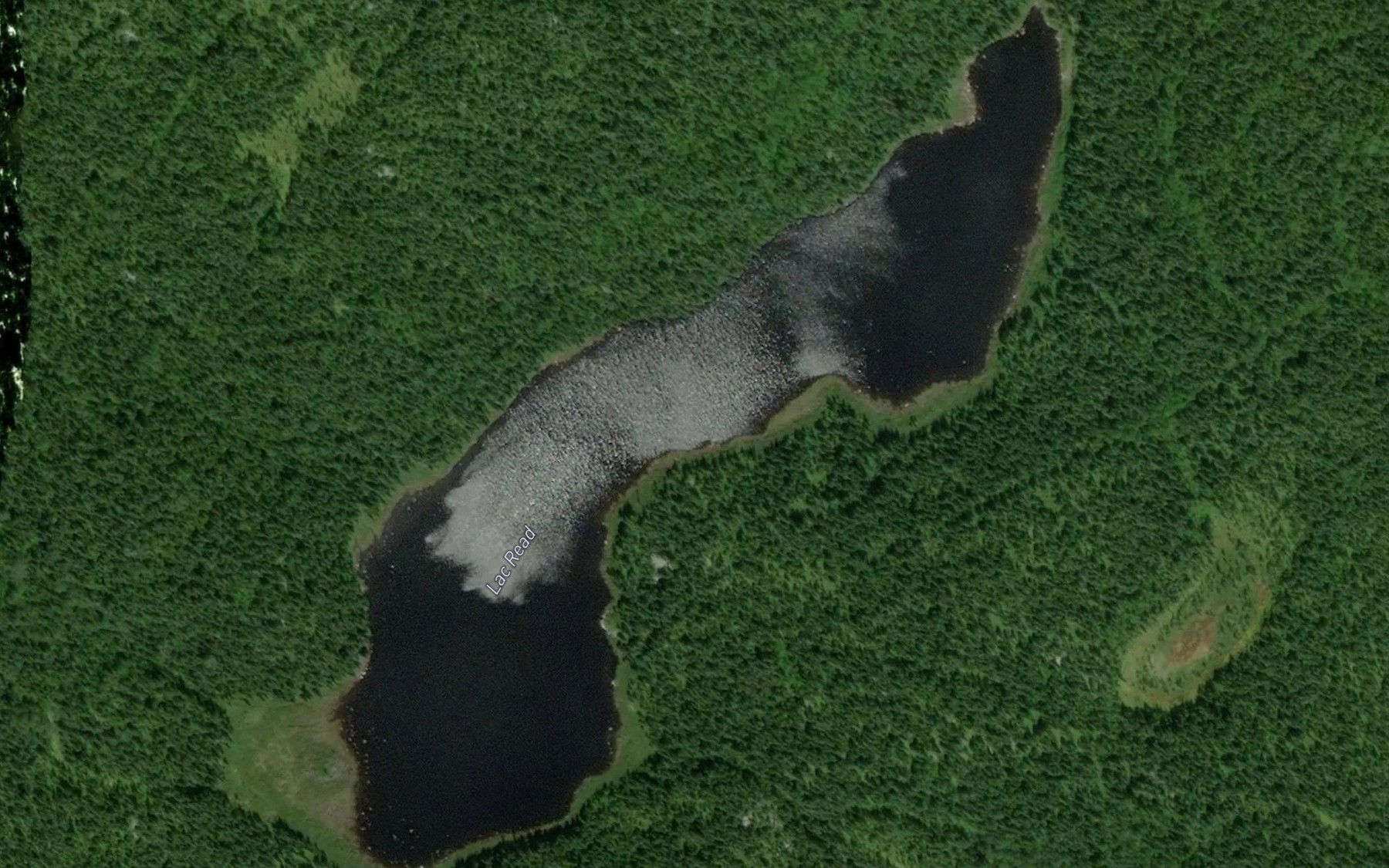 Satellite map of the Lac Read