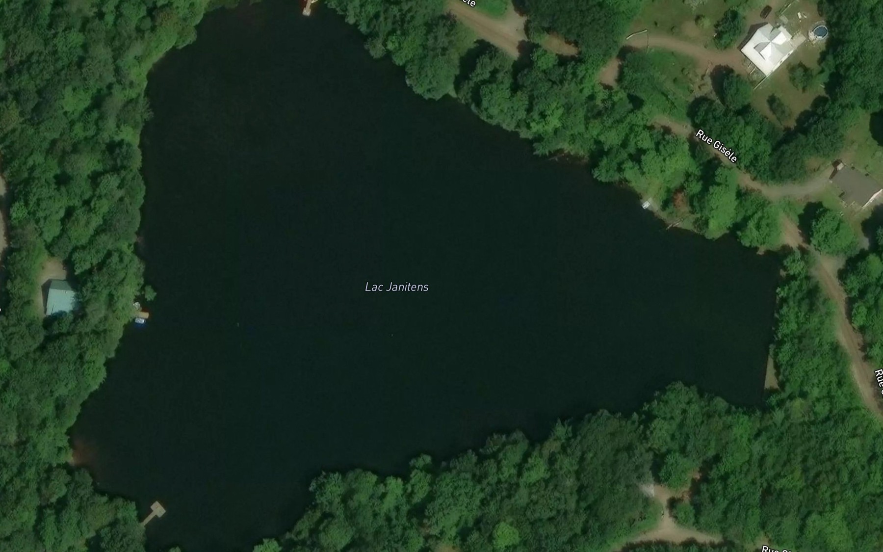 Satellite map of the Lac Janitens