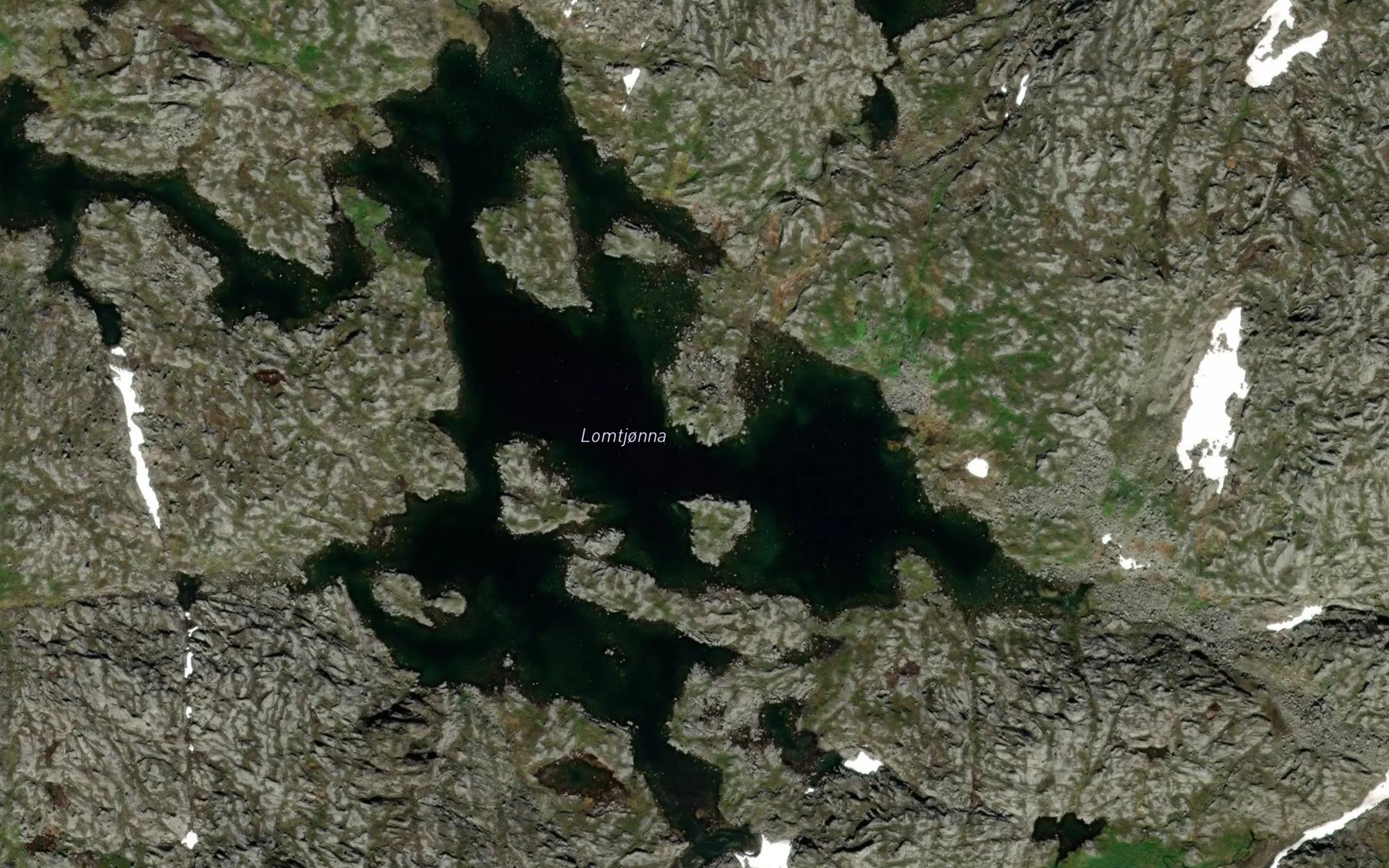 Satellite map of the Lomtjorna