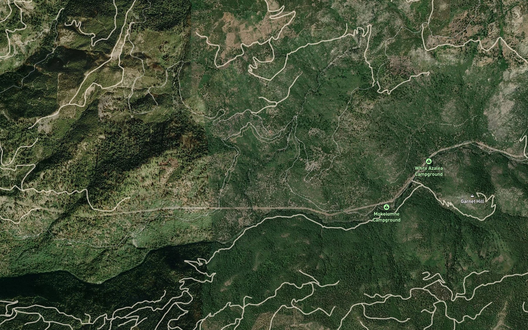 Satellite map of the Beaver Creek