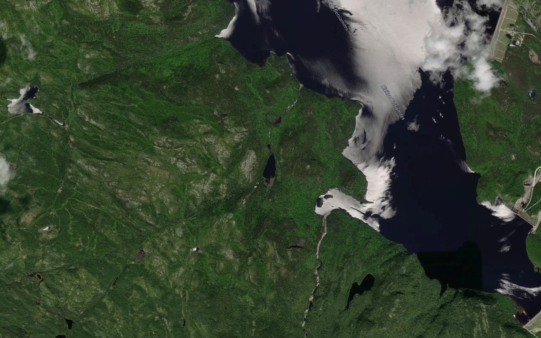 Satellite map of the Lac Chic