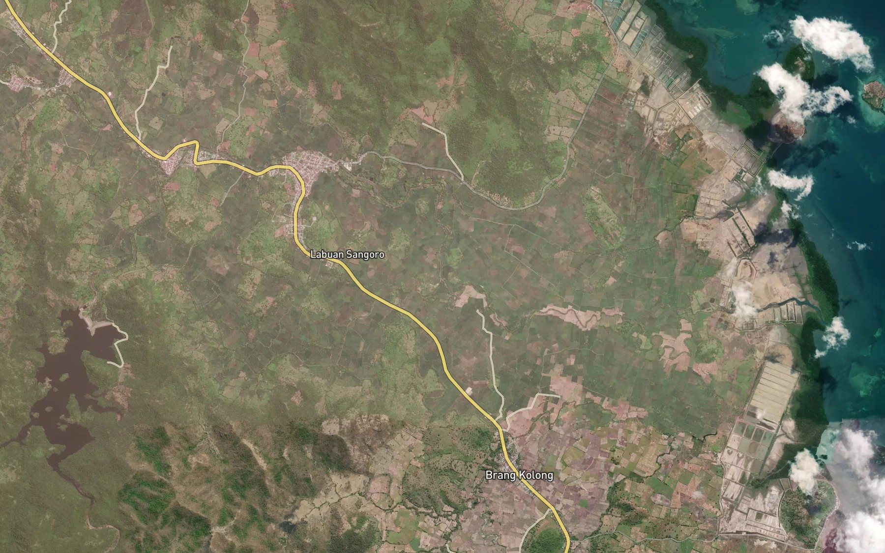 Satellite map of the Brang Maronge