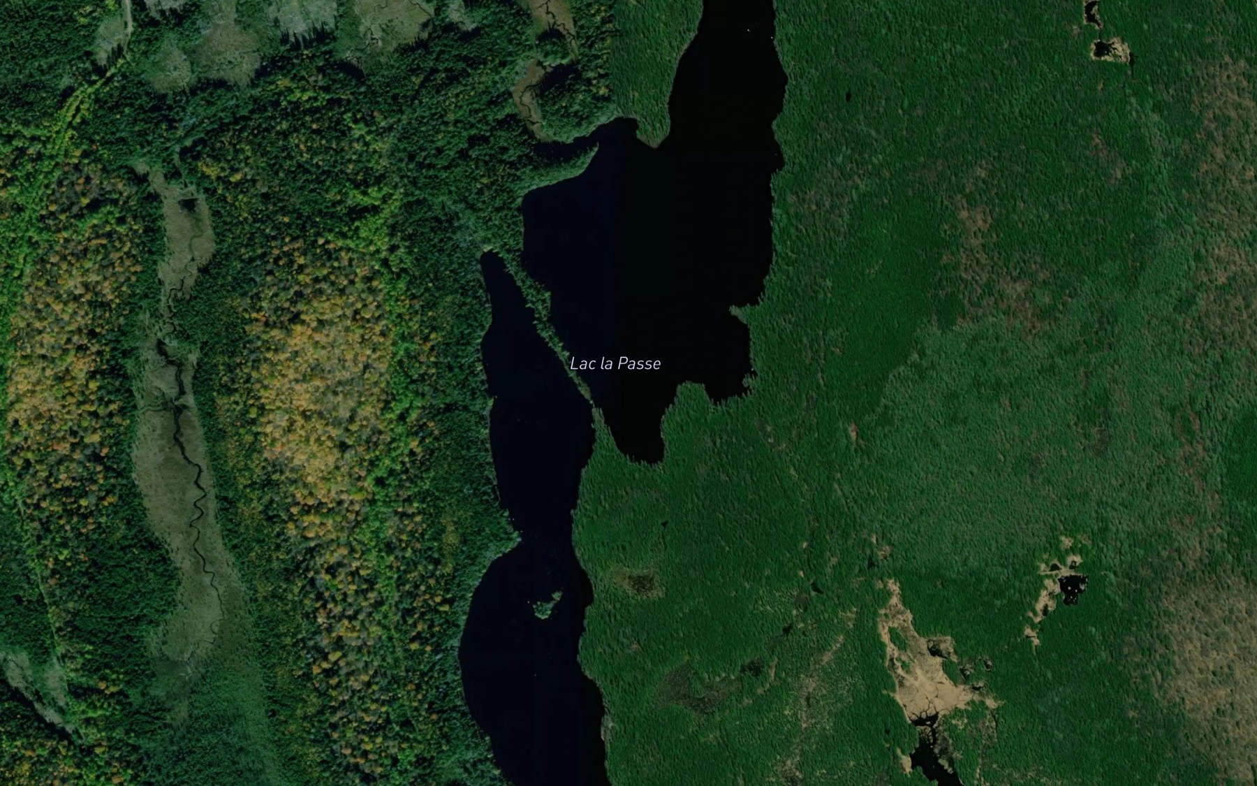 Satellite map of the Lac la Passe