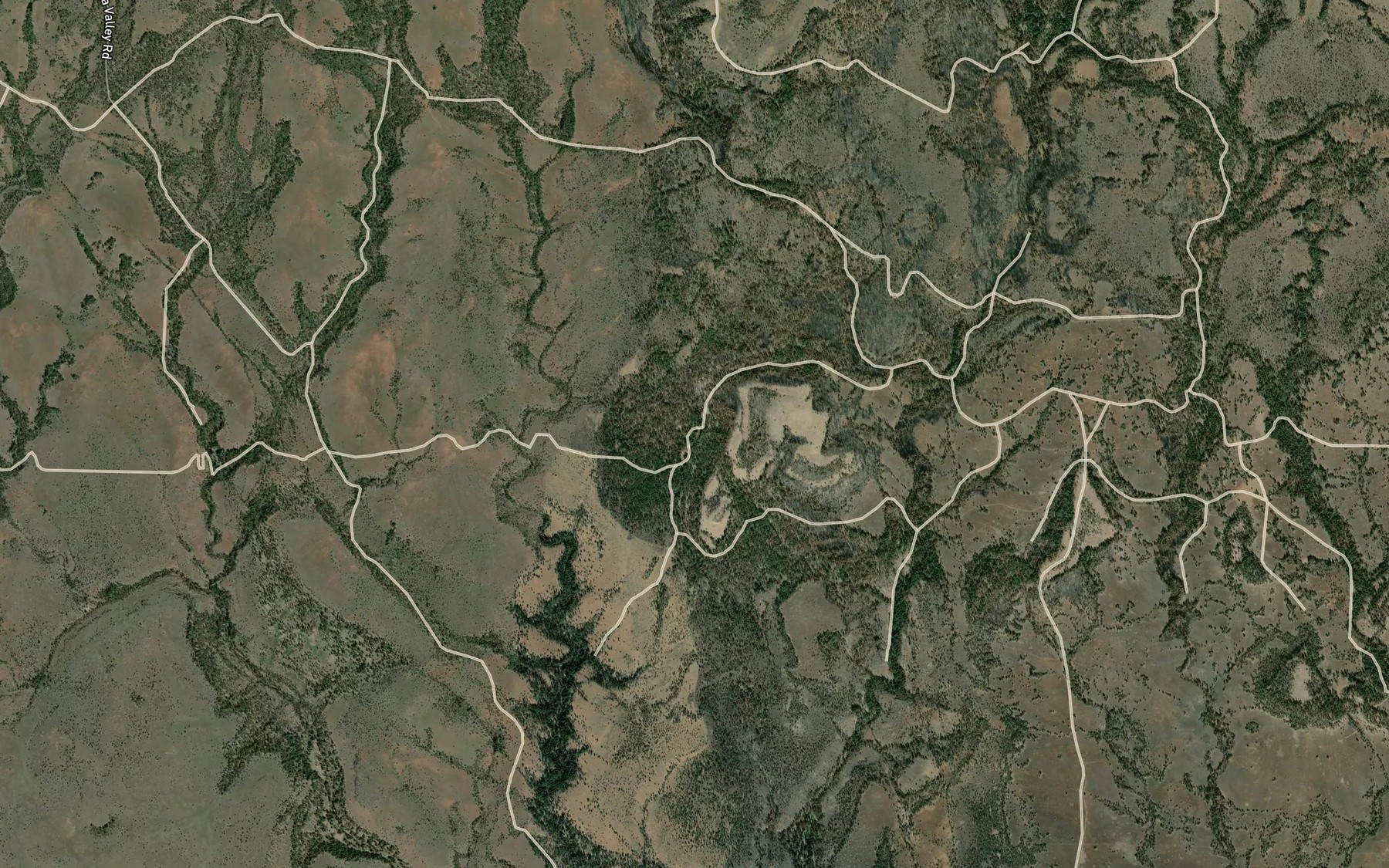 Satellite map of the Meadow Reservoir