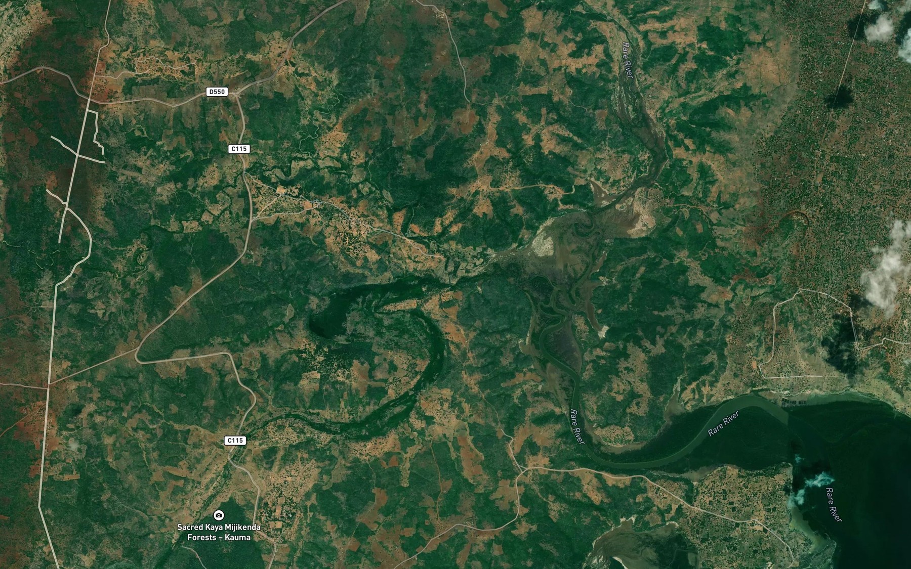 Satellite map of the Konjora