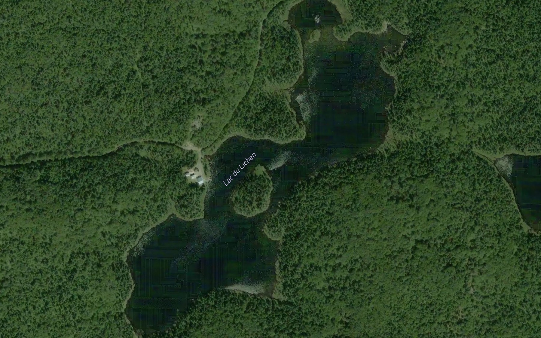 Satellite map of the Lac du Lichen