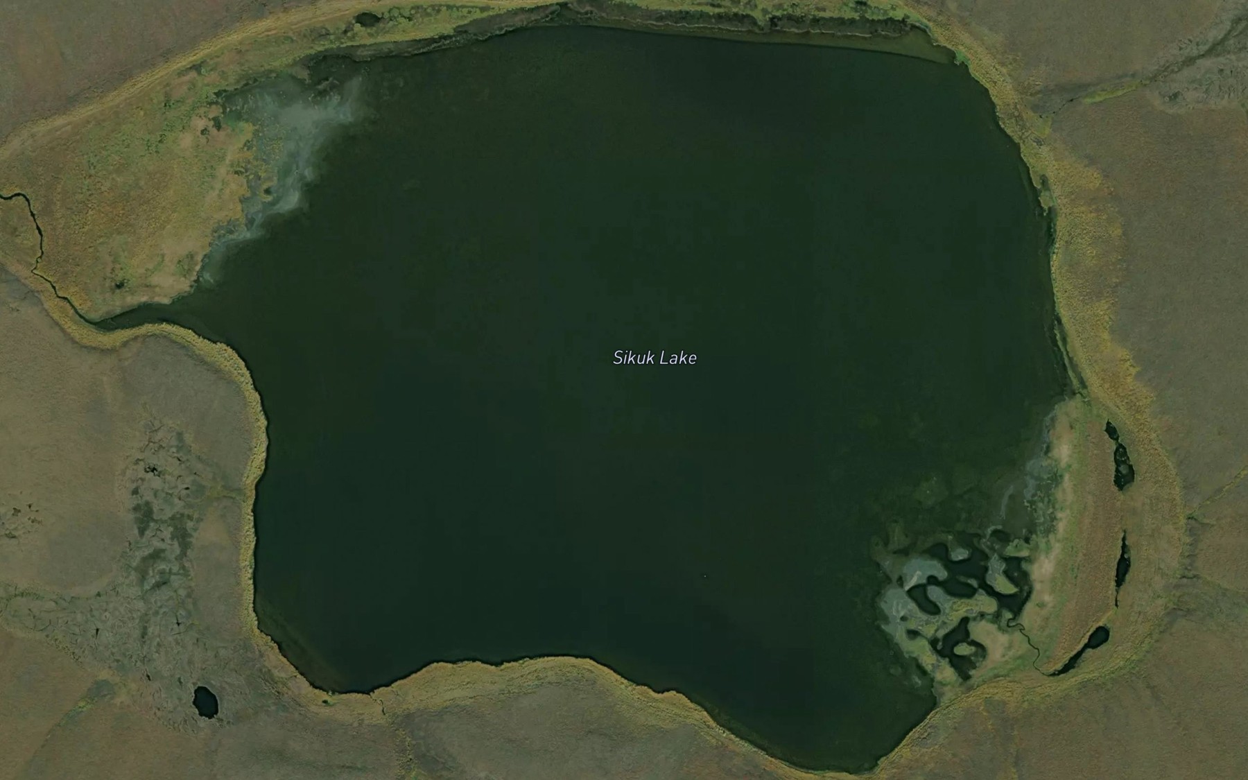 Satellite map of the Sikik Lake