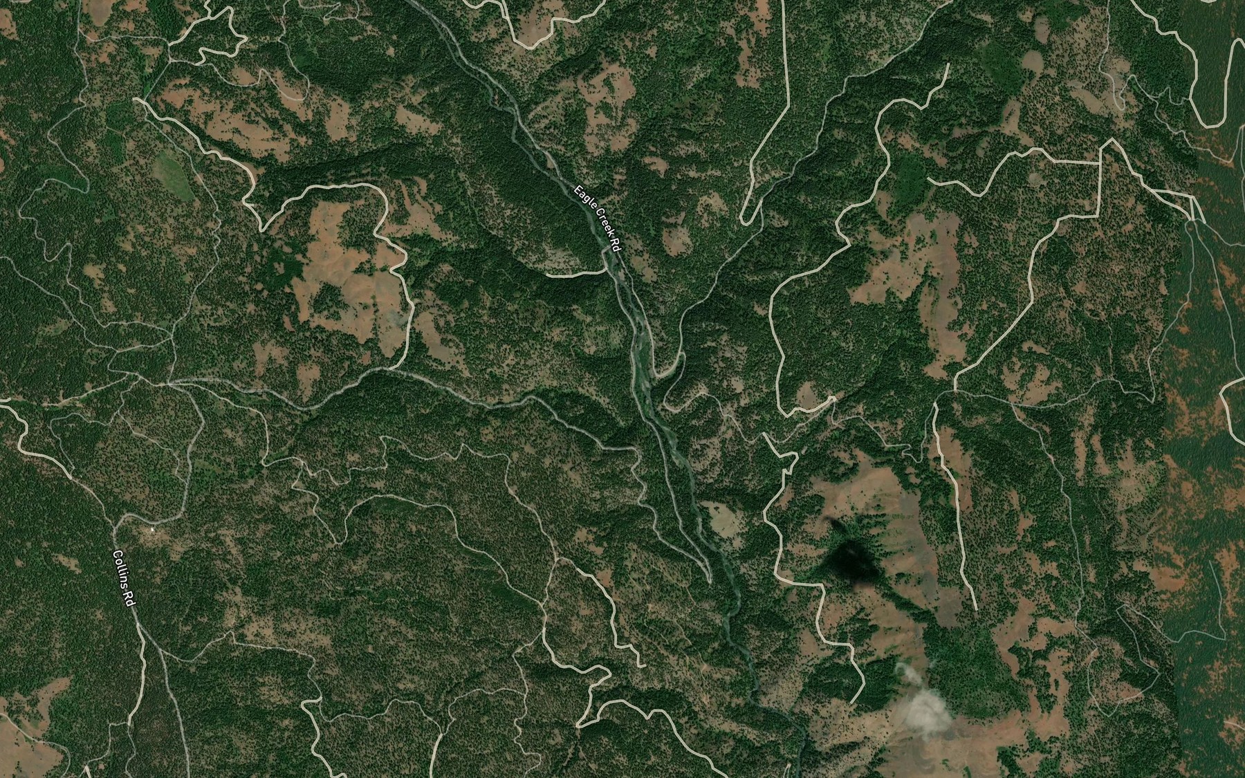Satellite map of the Paddy Creek