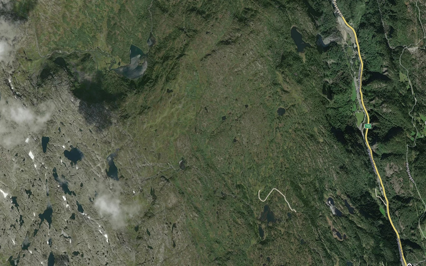 Satellite map of the Andaretjorn