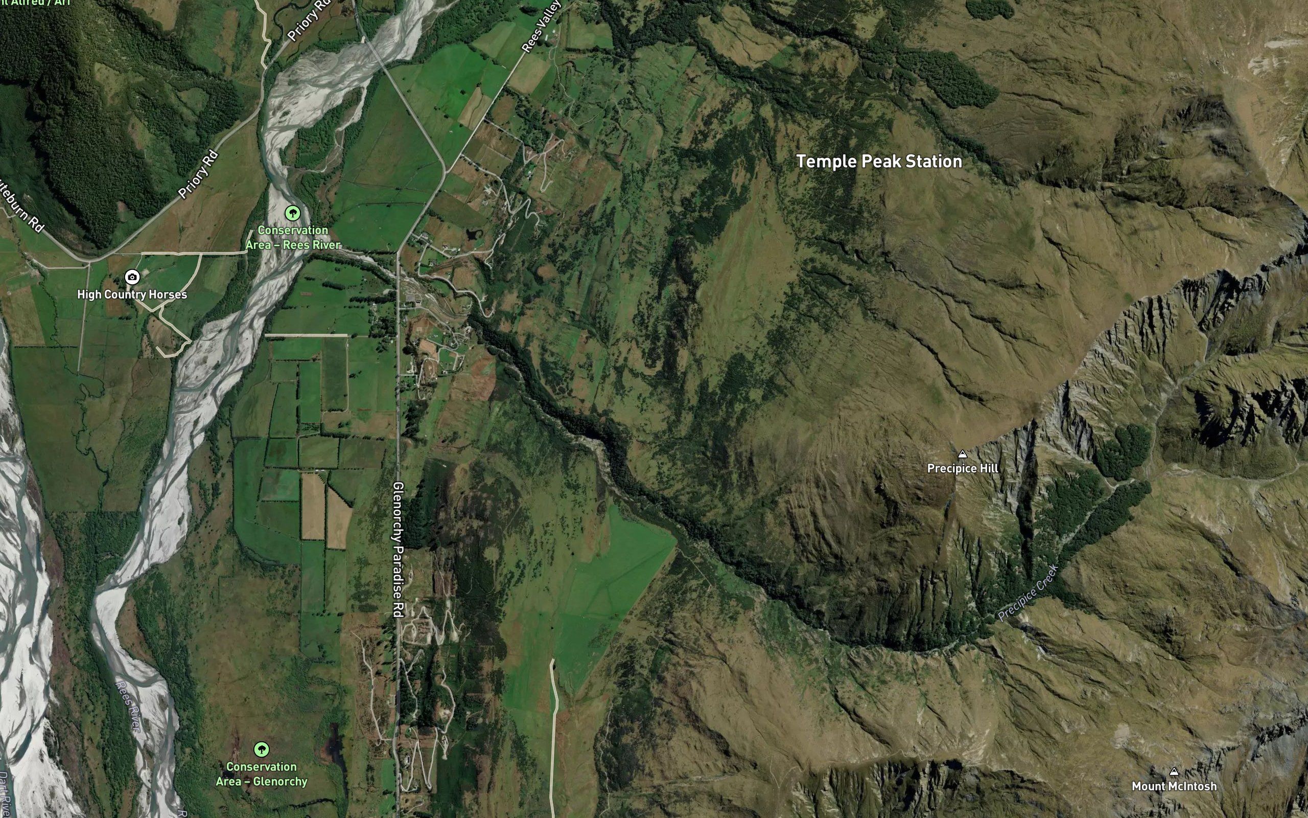Precipice Creek or Temple Burn