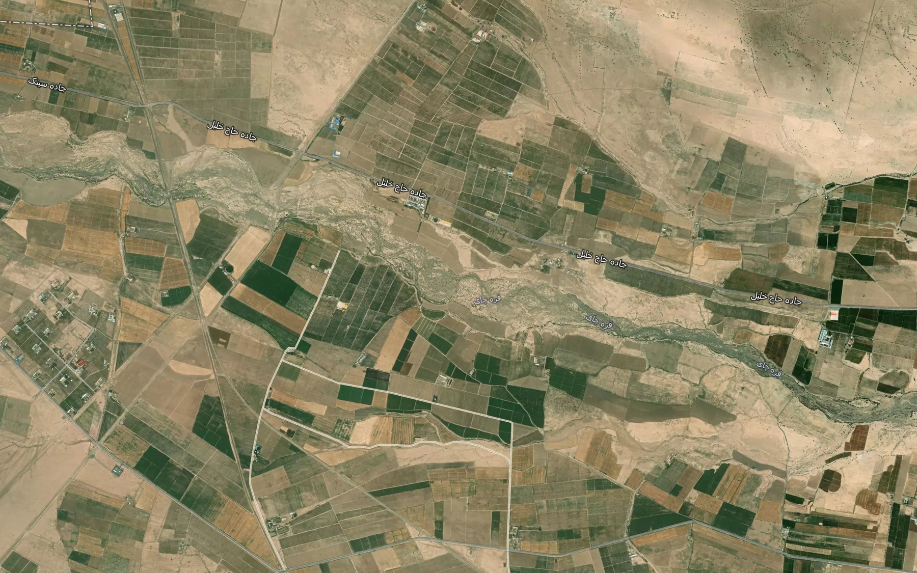 Satellite map of the Rudkhaneh-ye Qarah Chay