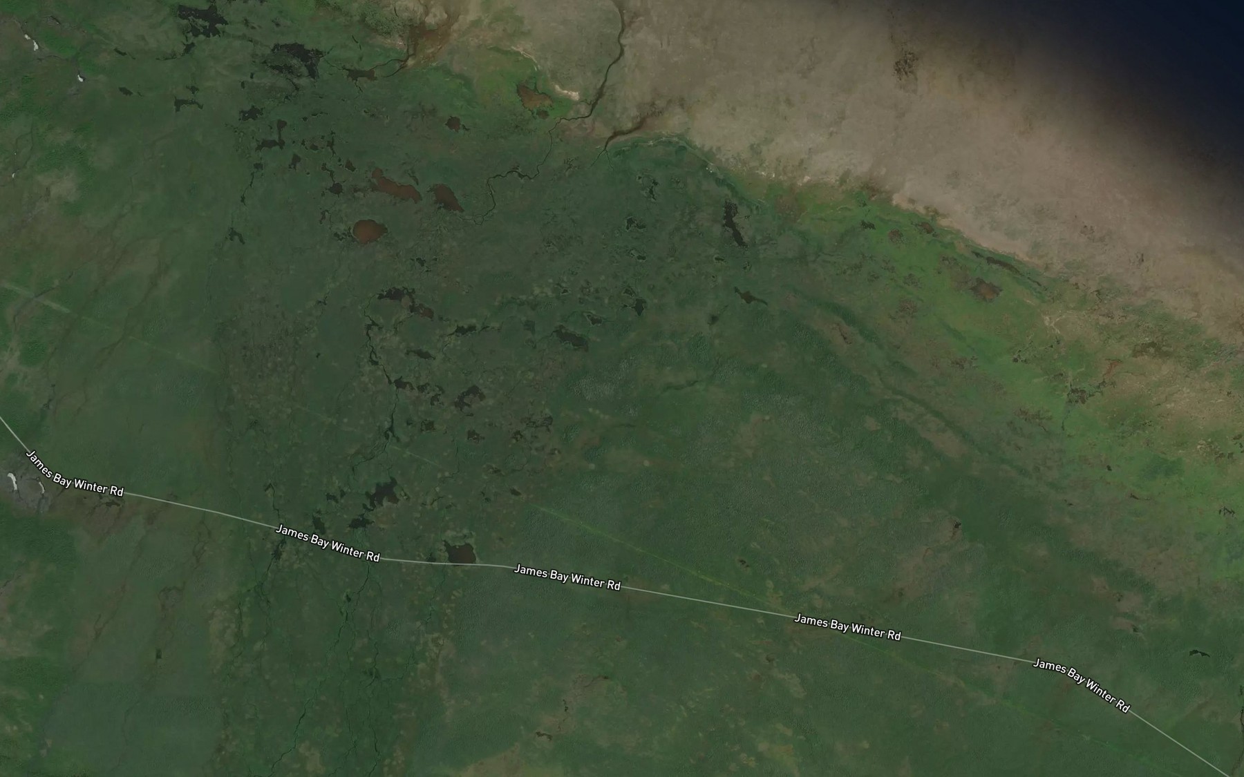 Satellite map of the Kabiskaubakau River