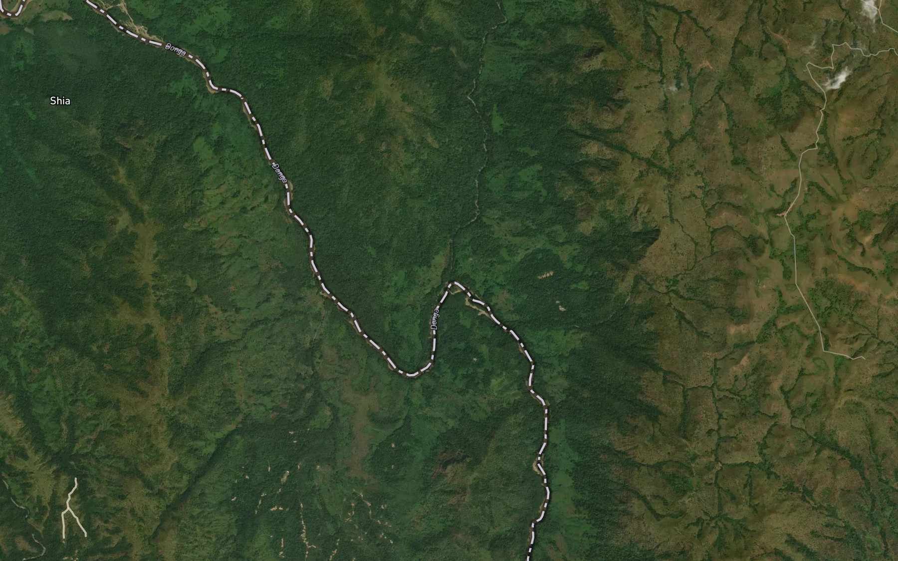 Satellite map of the Nghu