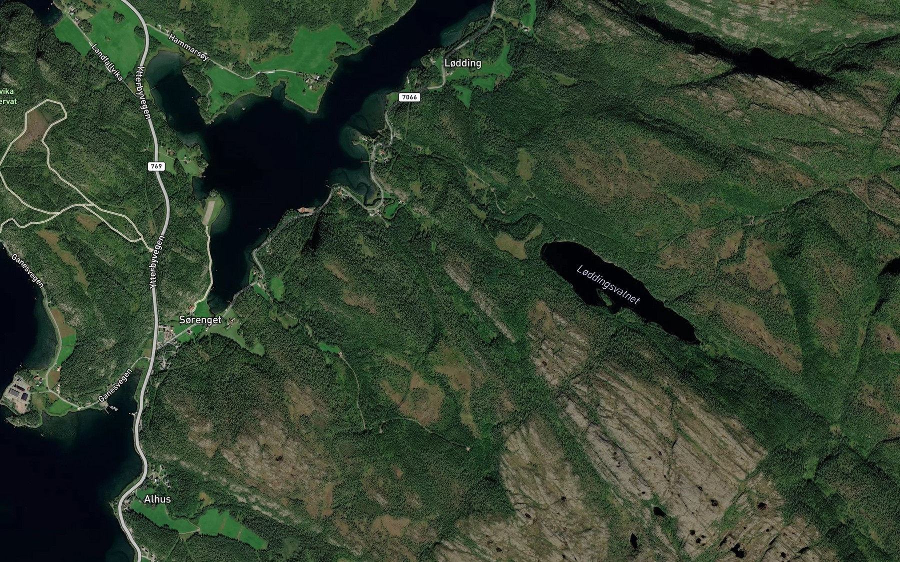 Satellite map of the Leiraa