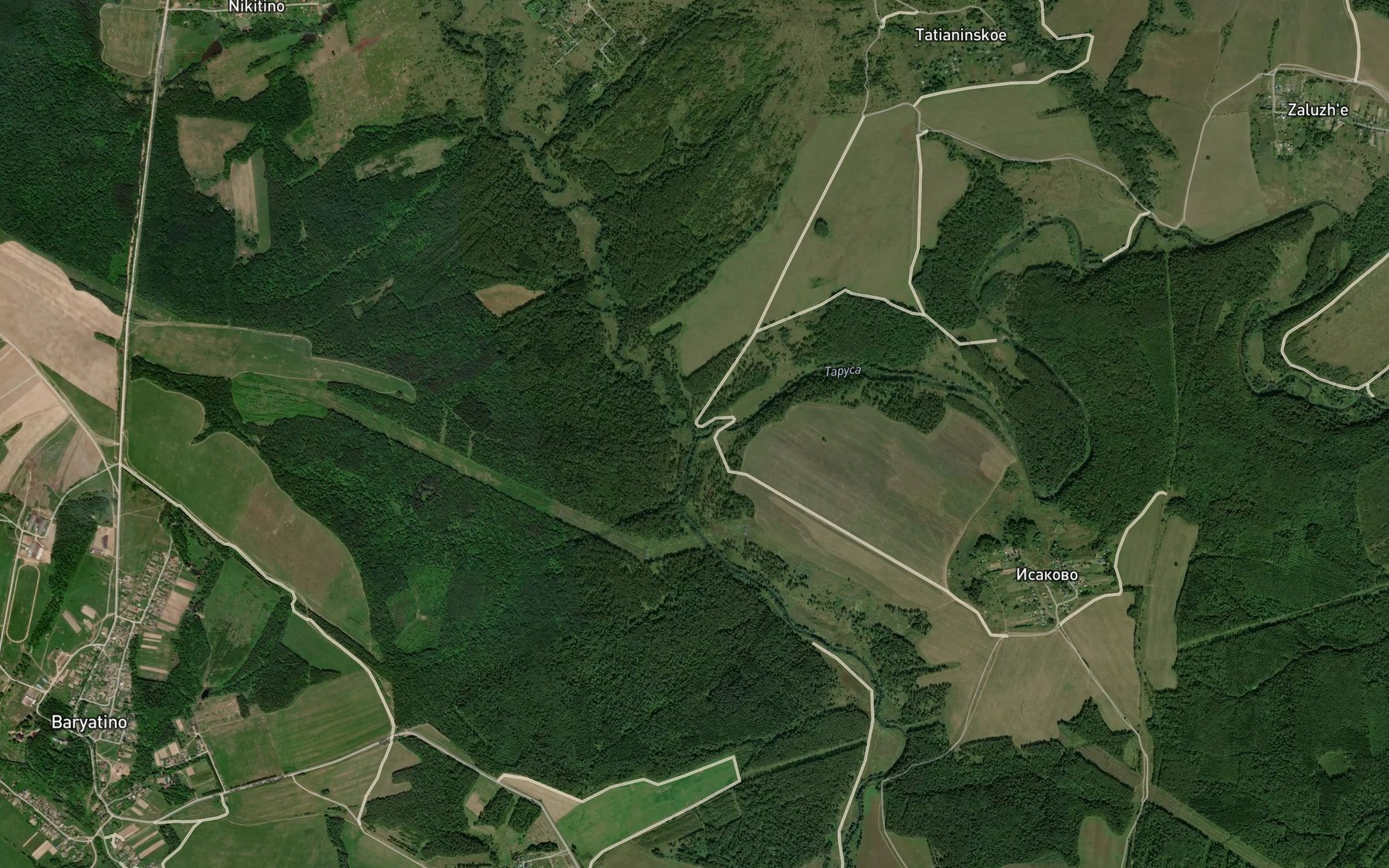 Satellite map of the Roshcha