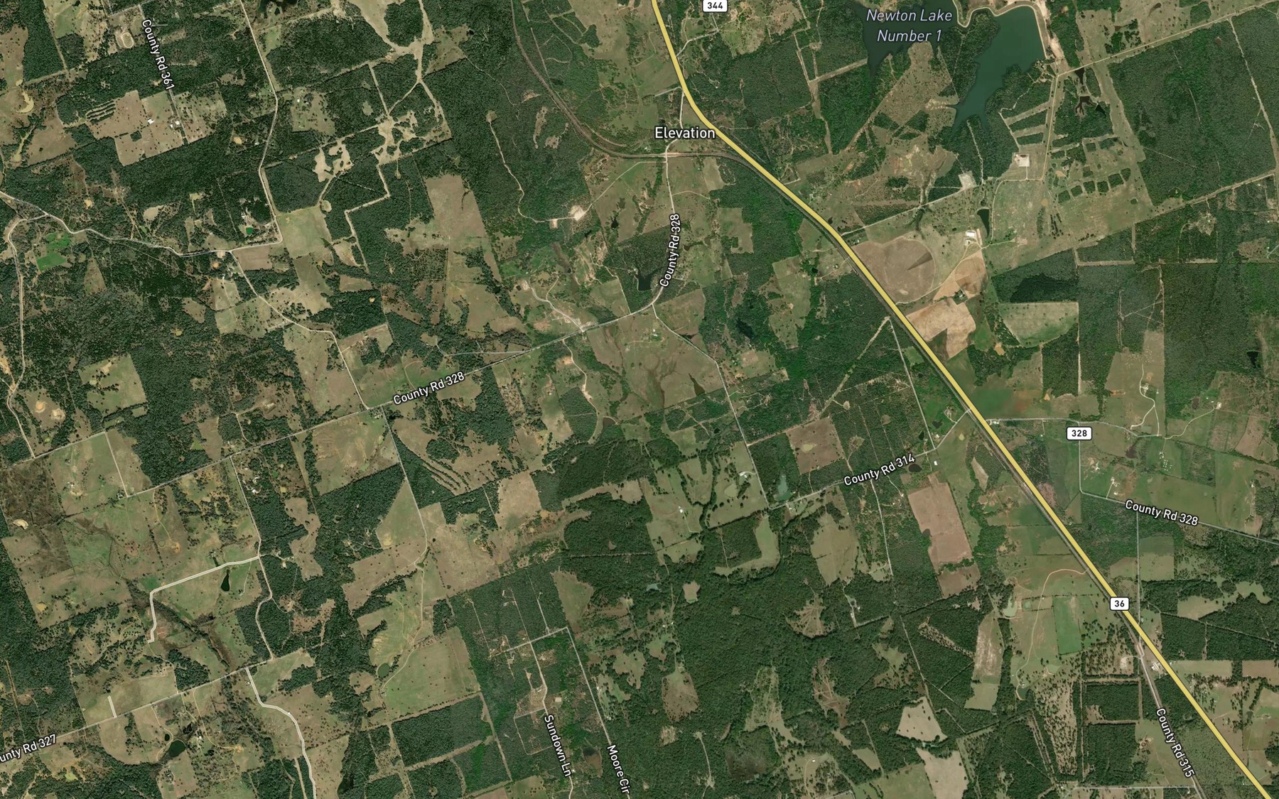 Satellite map of the Sugar Mill Branch