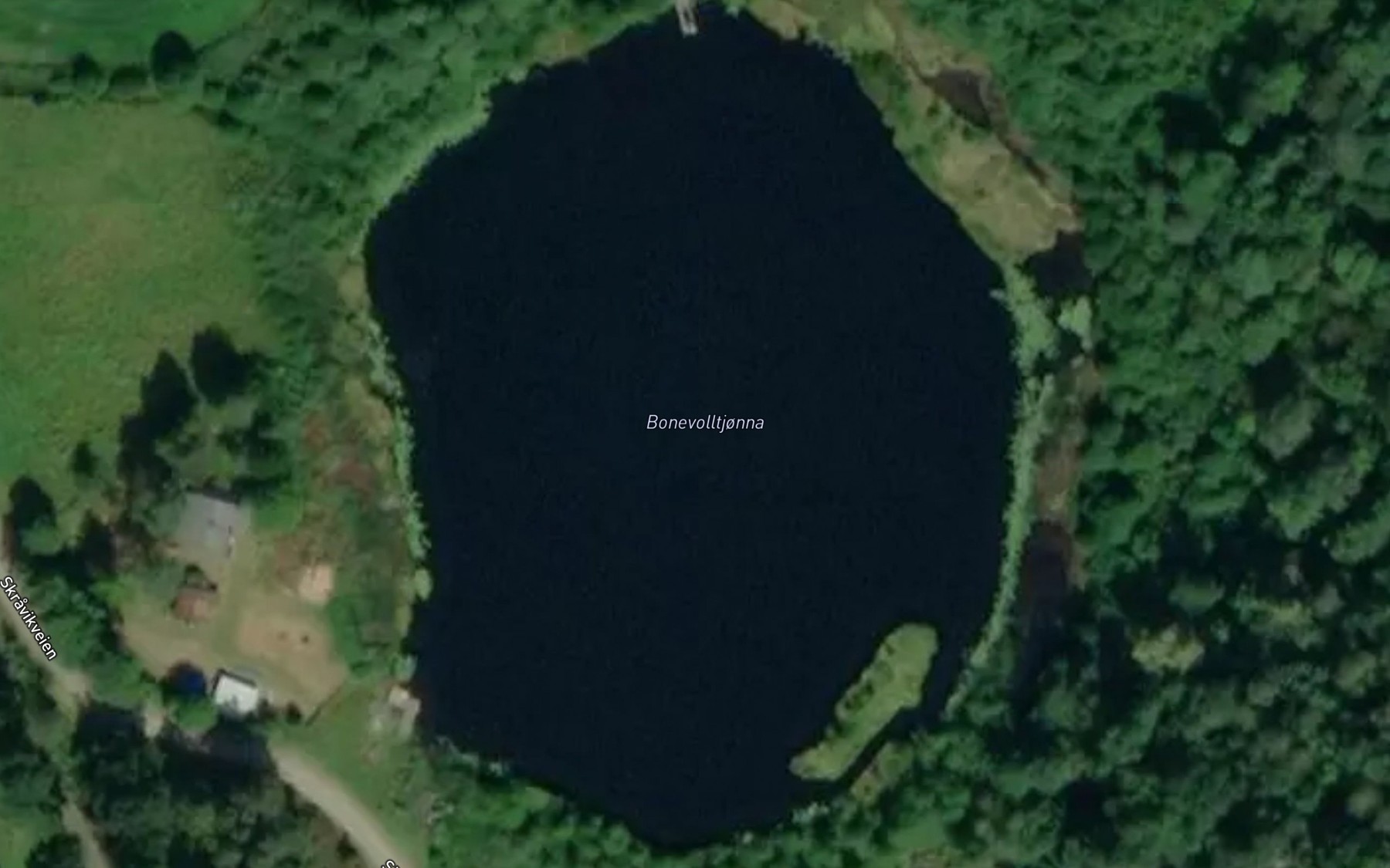 Satellite map of the Bonevolltjonna