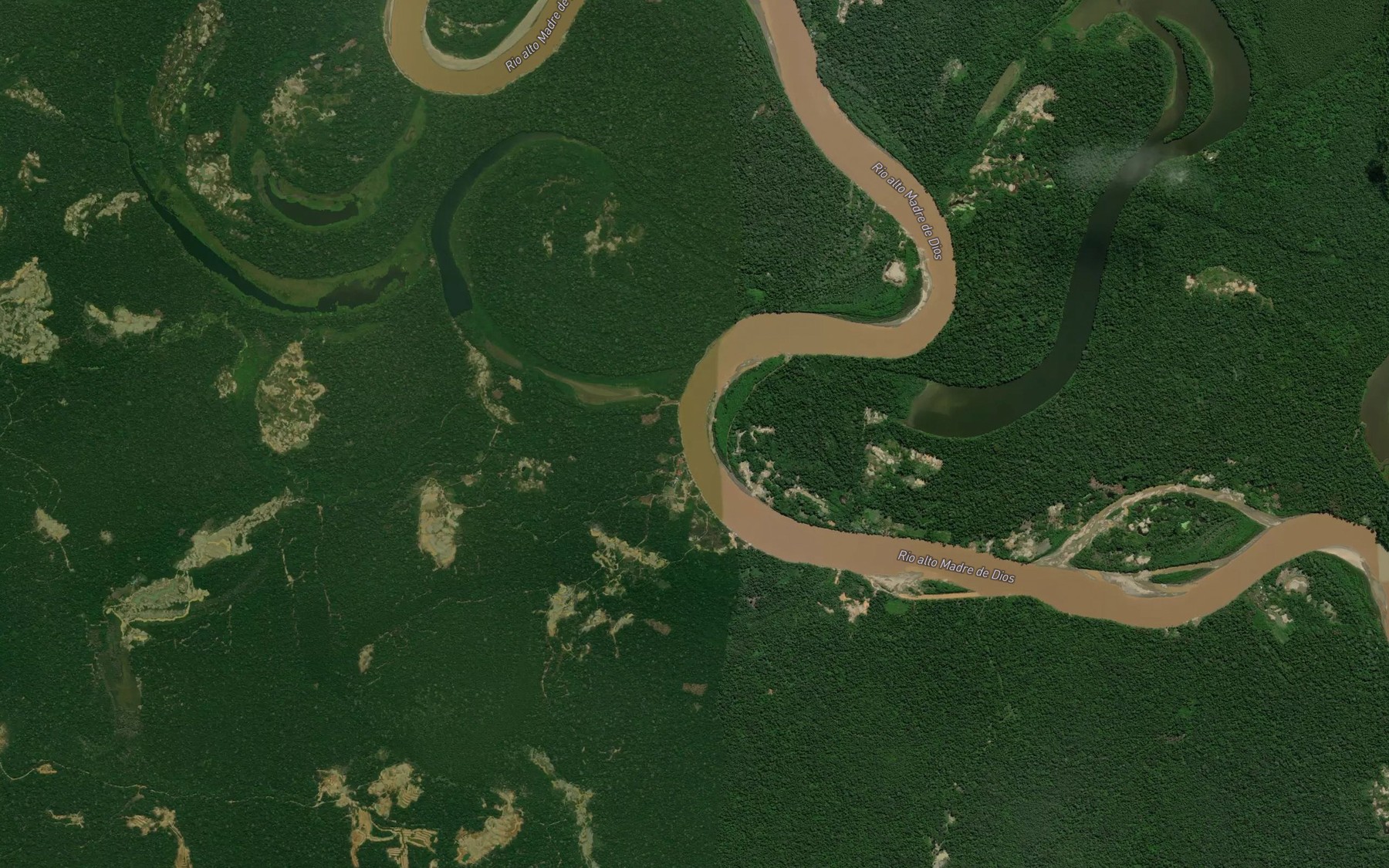 Satellite map of the Quebrada Caracol