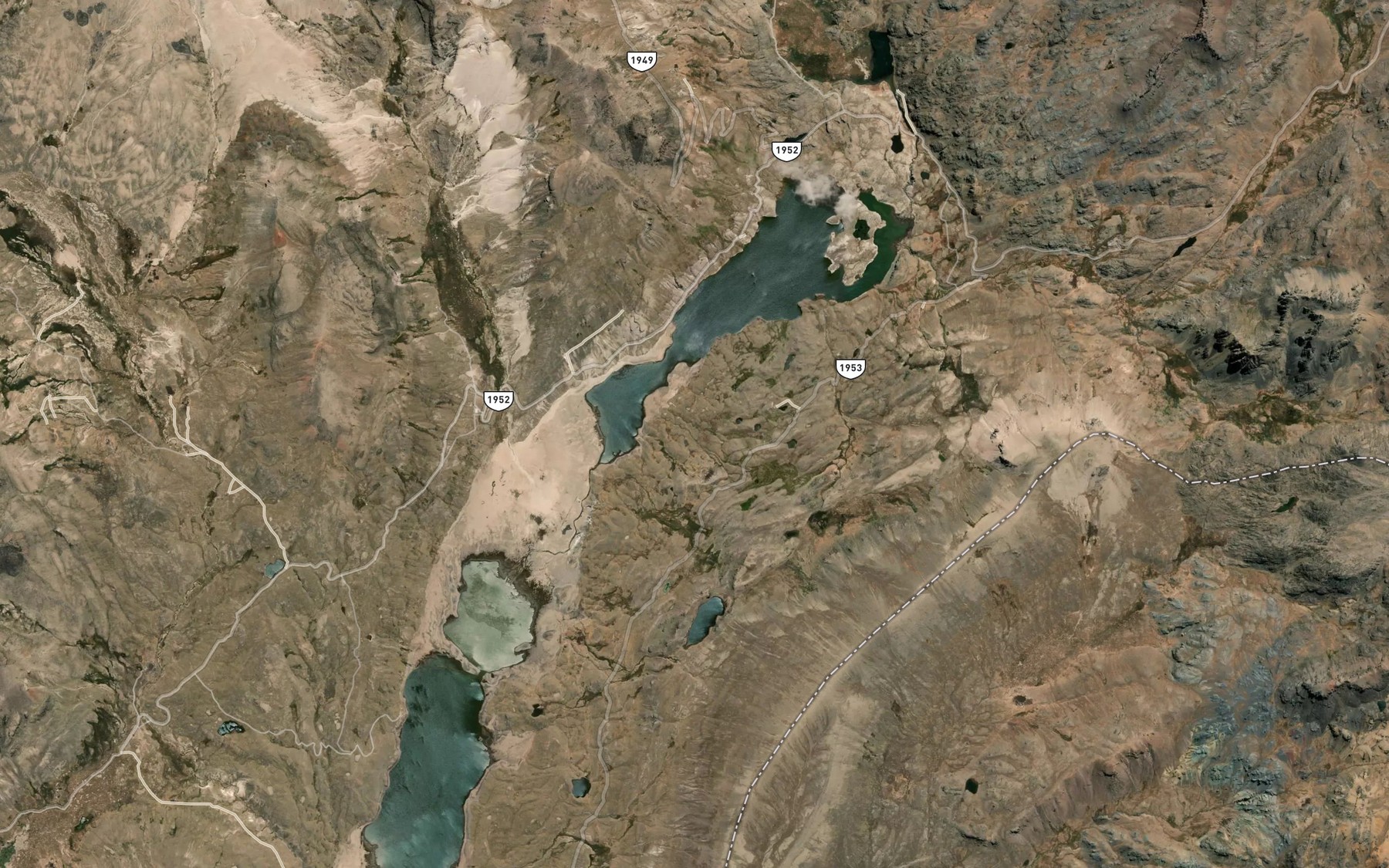Satellite map of the Laguna Pichojata