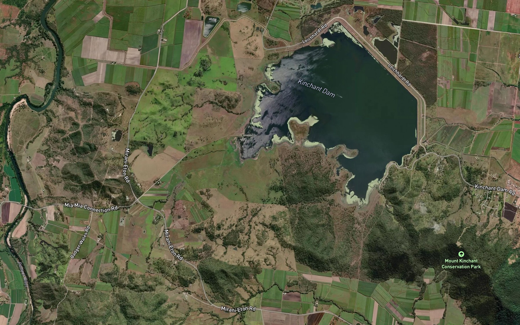 Satellite map of the Lucy Creek