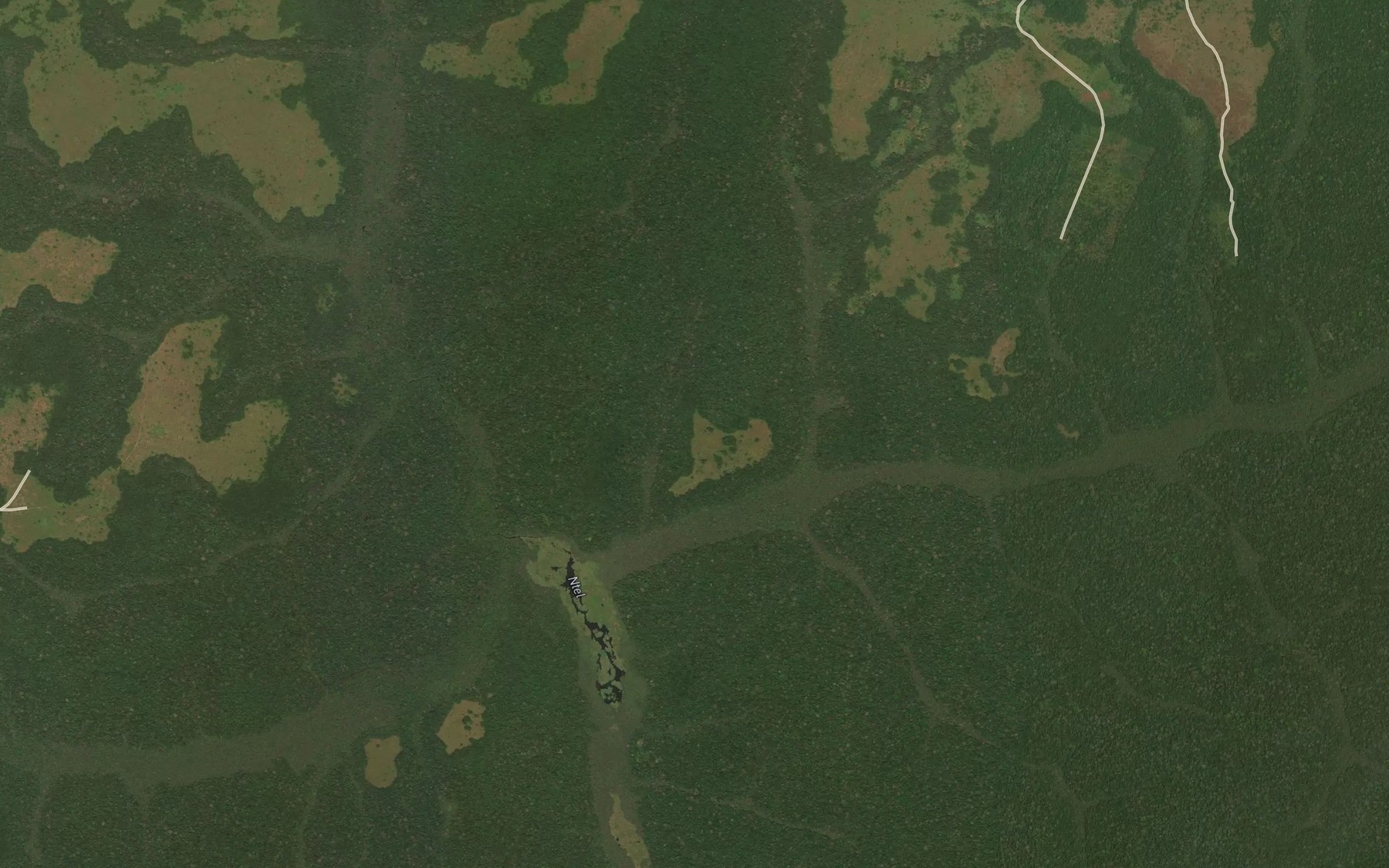 Satellite map of the Sesse