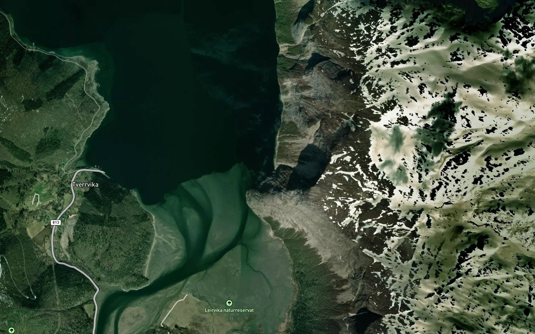 Satellite map of the Mulbukta