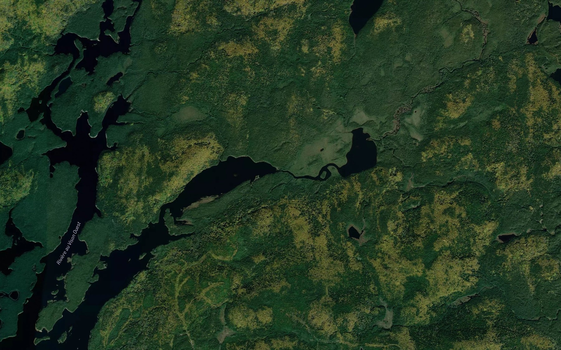 Satellite map of the Riviere au Vison