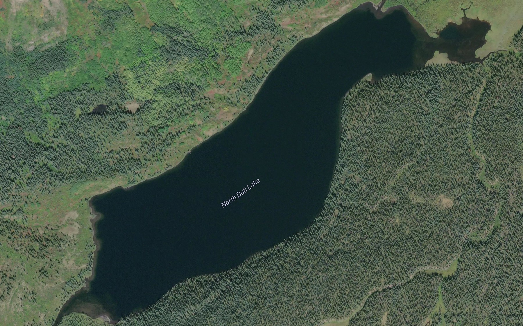 Satellite map of the North Duti Lake