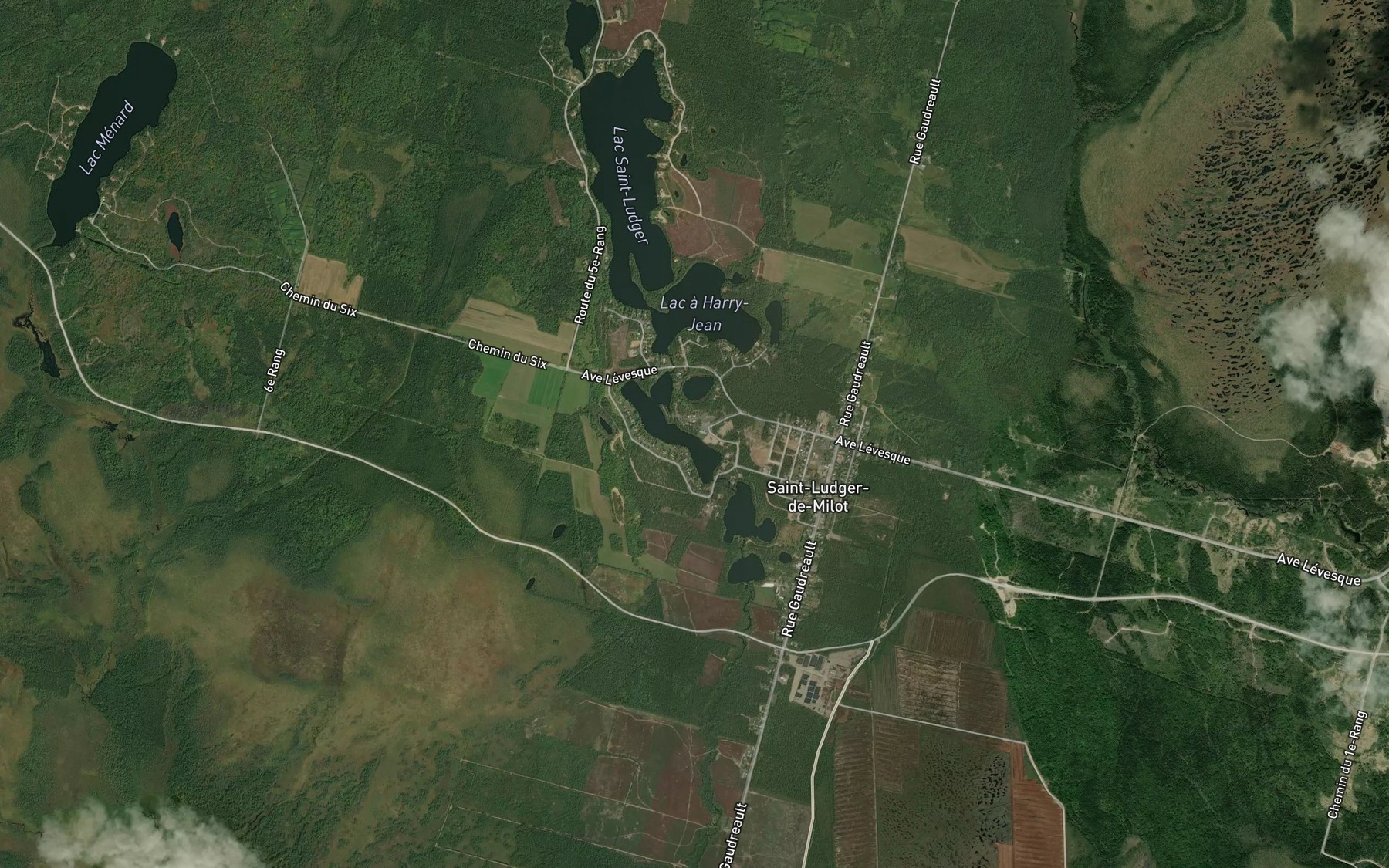 Satellite map of the Lac Serein