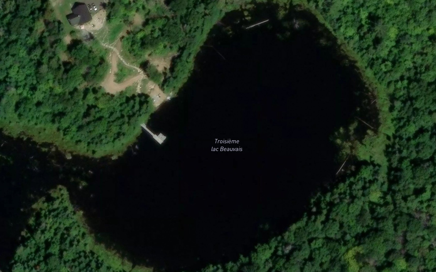 Satellite map of the Troisieme lac Beauvais