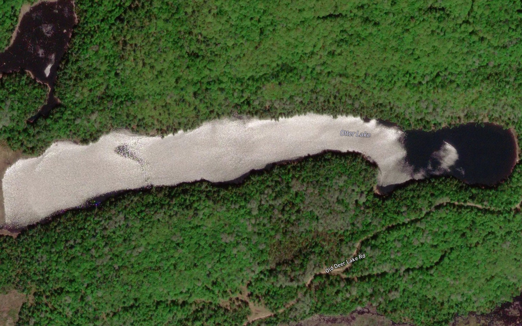 Satellite map of the Otter Lake