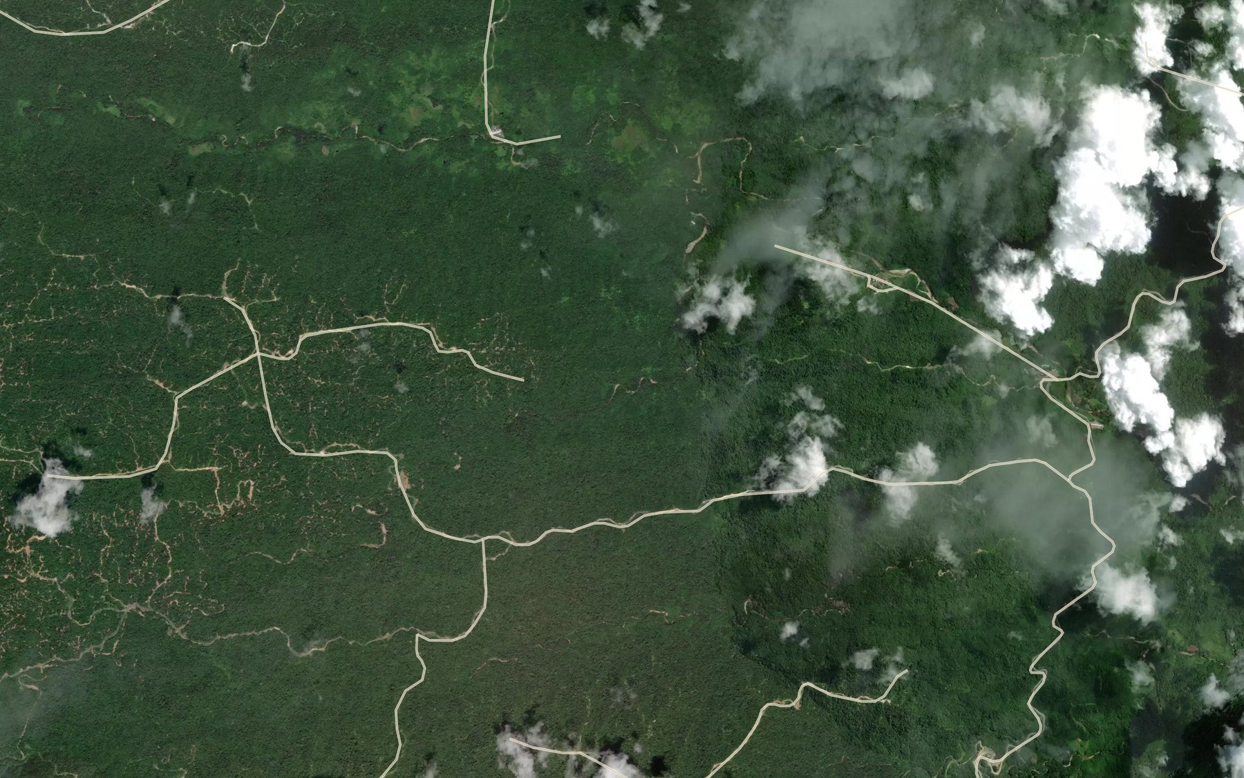 Satellite map of the Sungai Sebunut