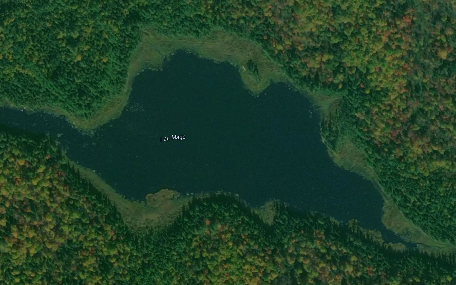 Satellite map of the Lac Mage