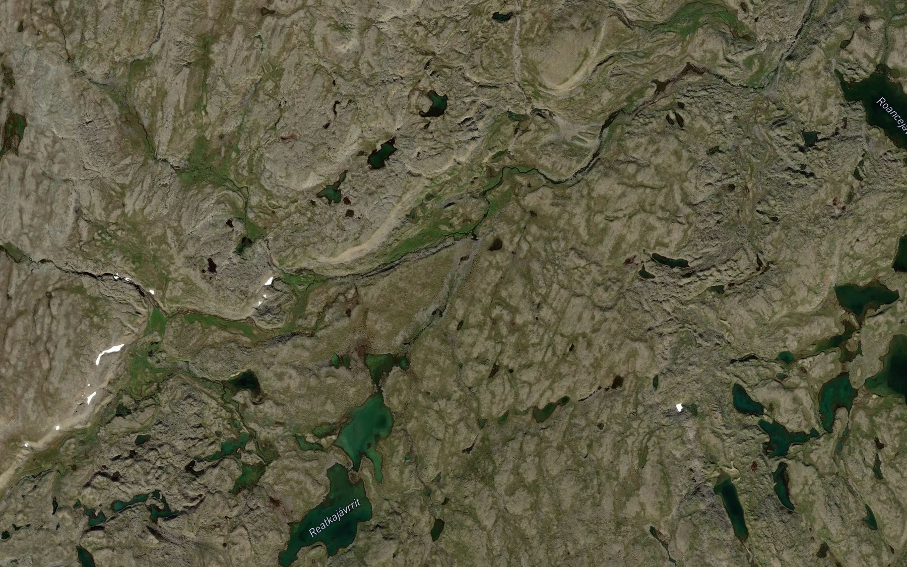 Satellite map of the Raetkajakka
