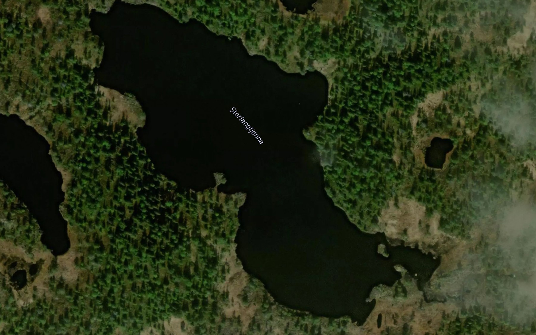 Satellite map of the Storlangtjonna