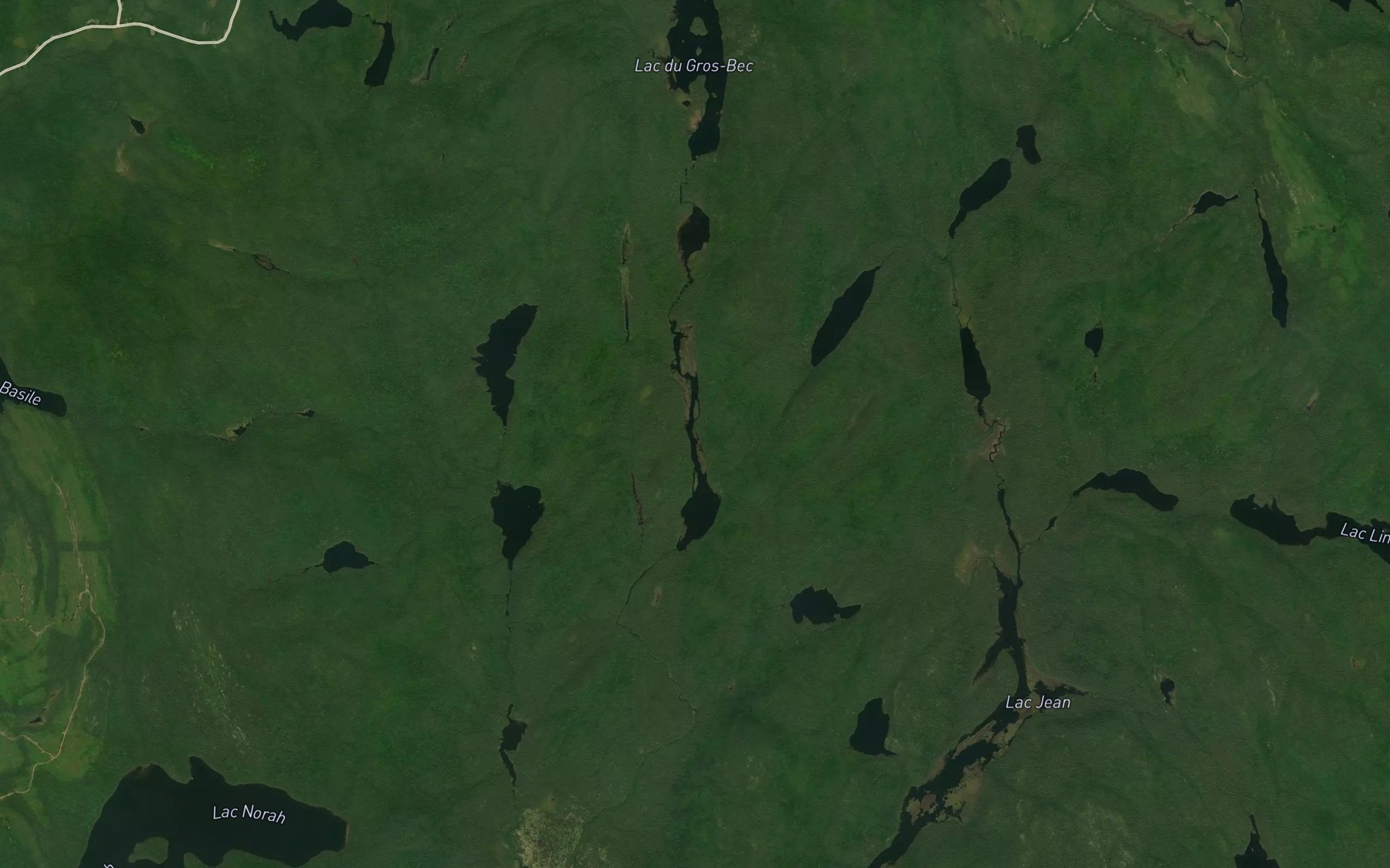 Satellite map of the Lac Armand