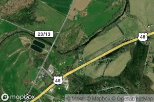 Satellite map of the Waites Run