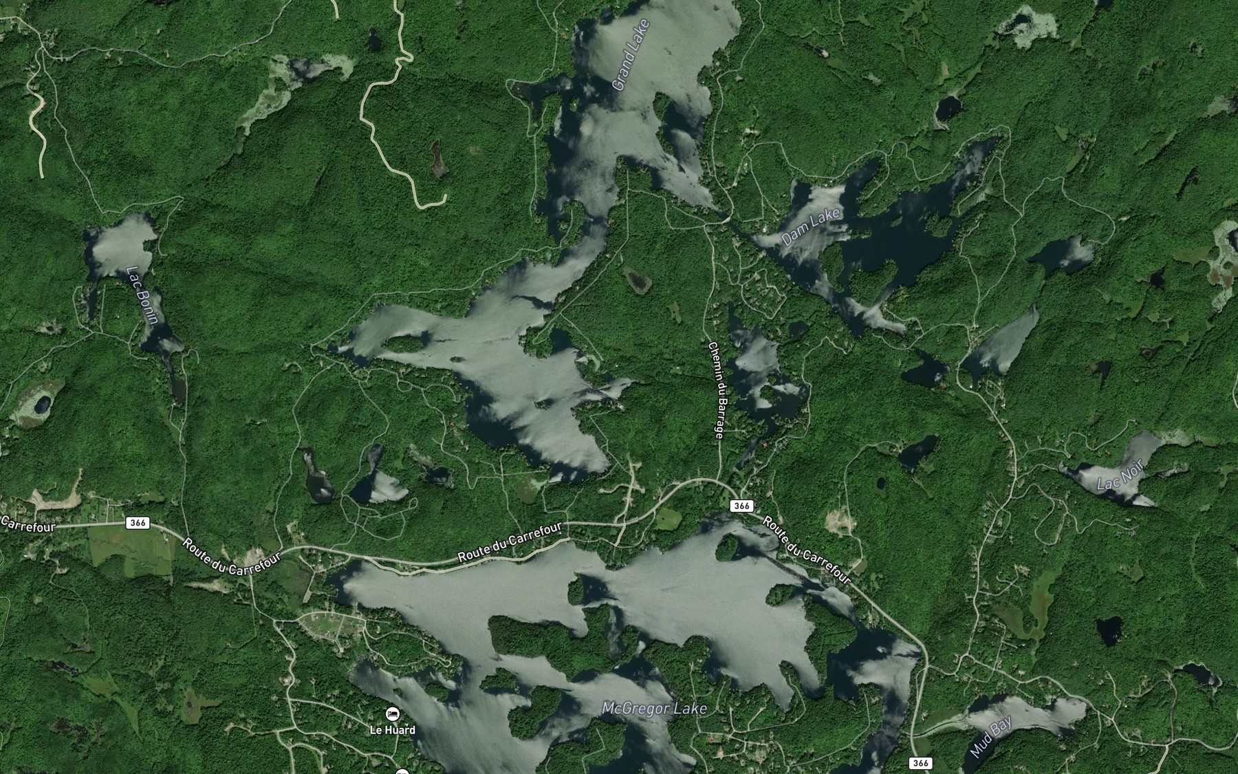 Satellite map of the Baie Creuse