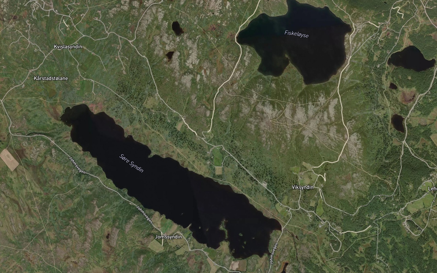 Satellite map of the Gravabekken