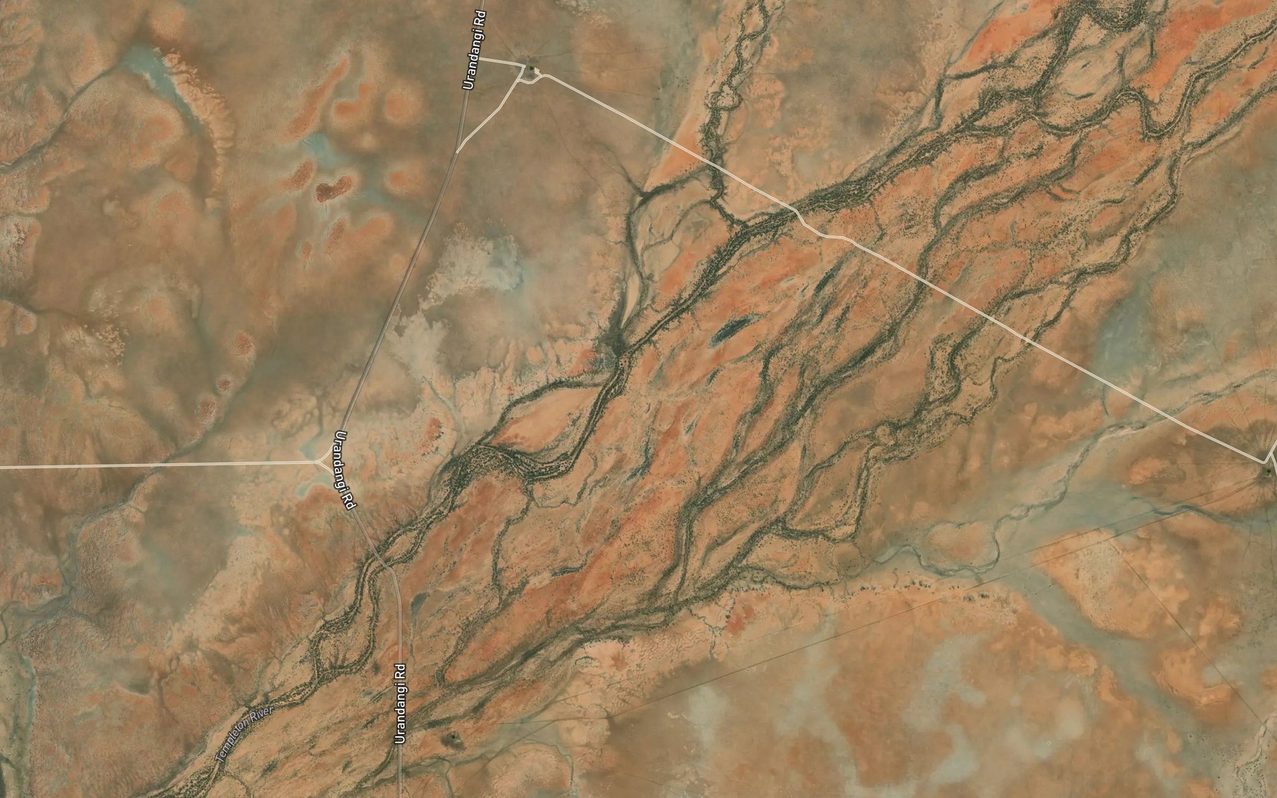 Satellite map of the One Mile Creek