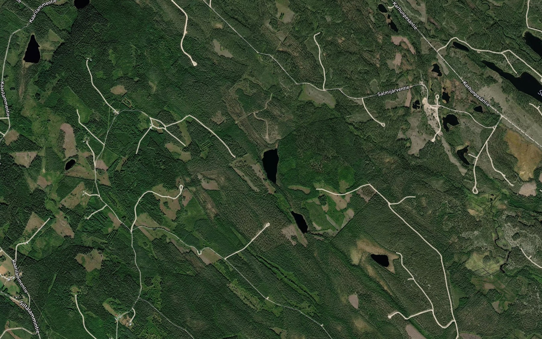 Satellite map of the Yla-Mustalampi