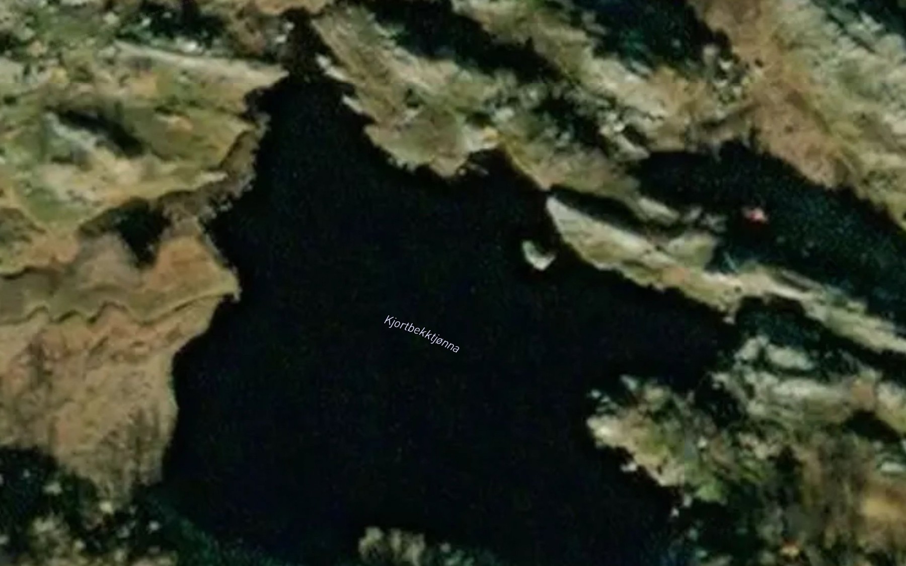 Satellite map of the Tjortbekktjorna