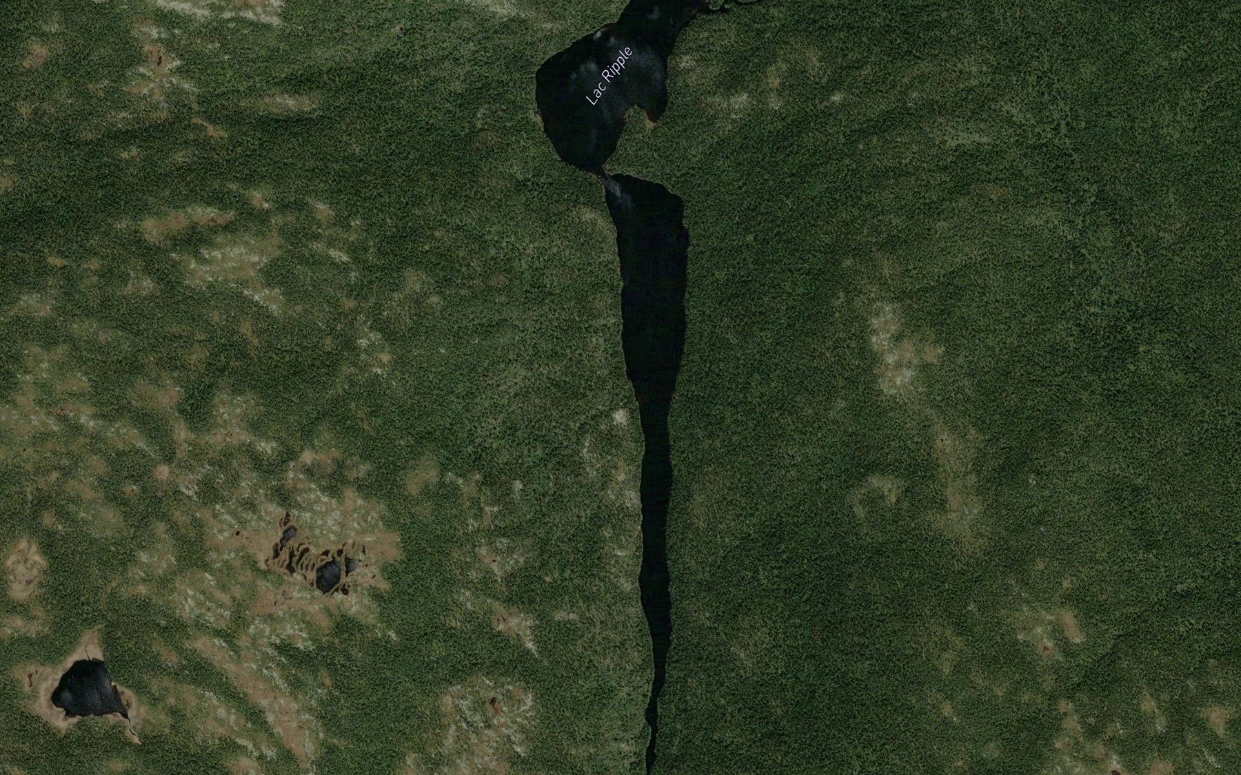 Satellite map of the Lac Ripple