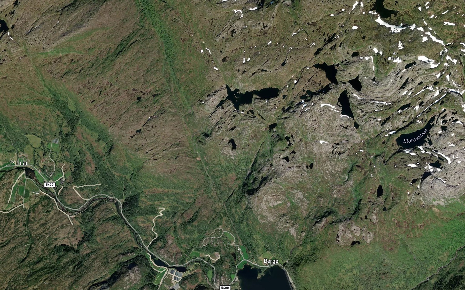 Satellite map of the Hattatjorni