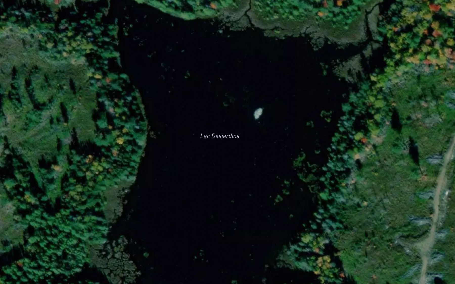 Satellite map of the Lac Desjardins