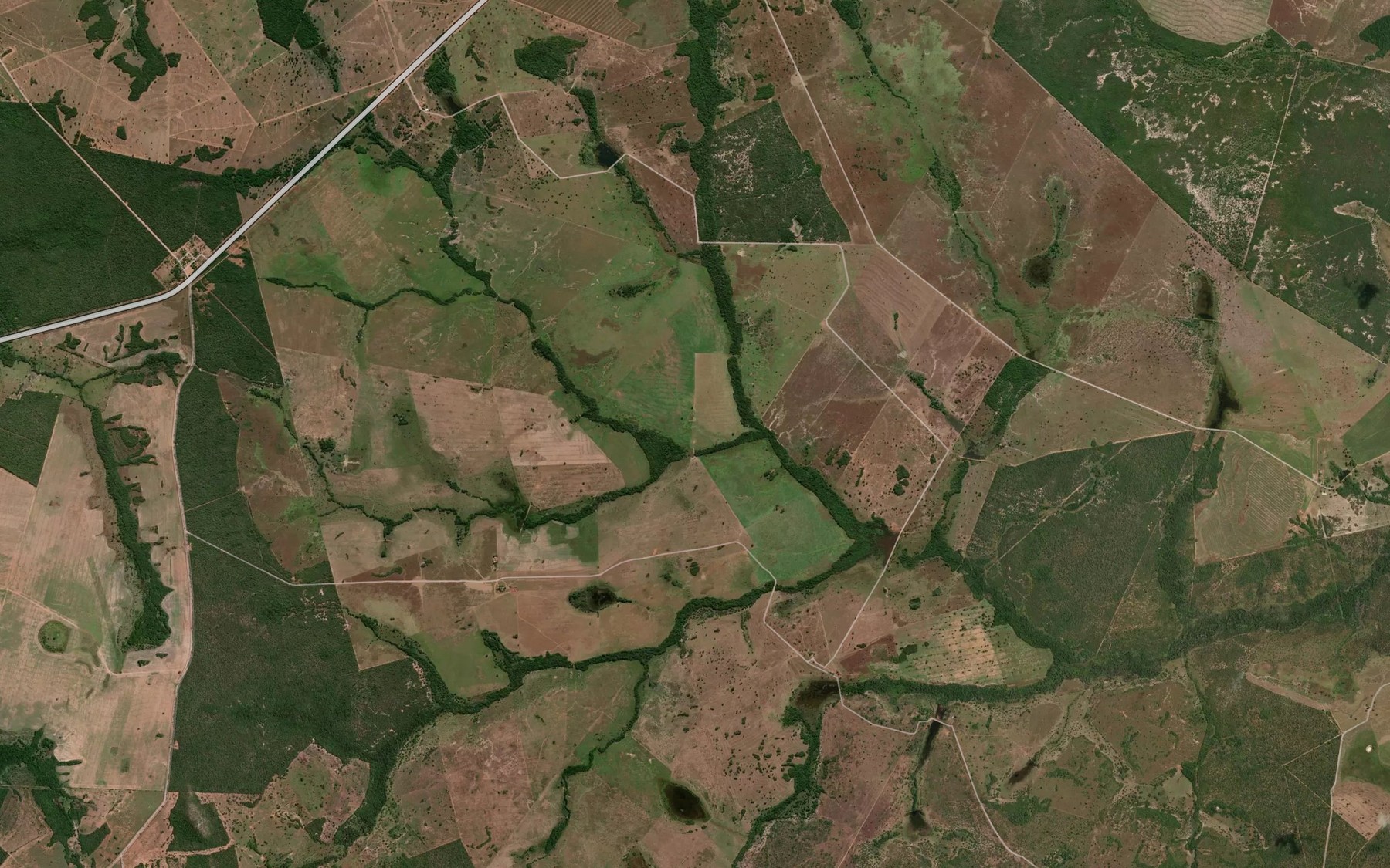 Satellite map of the Corrego Bezerra