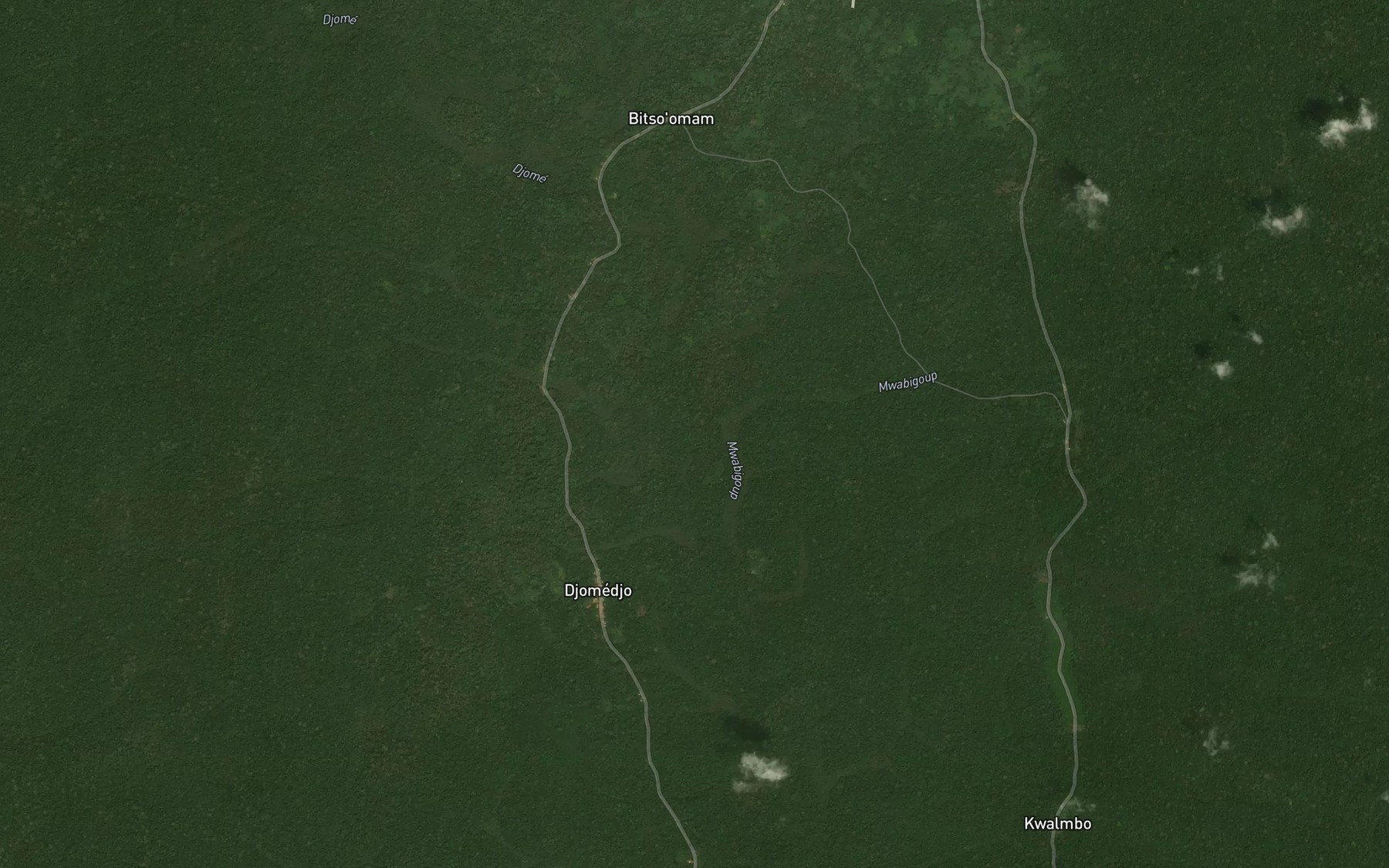 Satellite map of the Mwamelomie