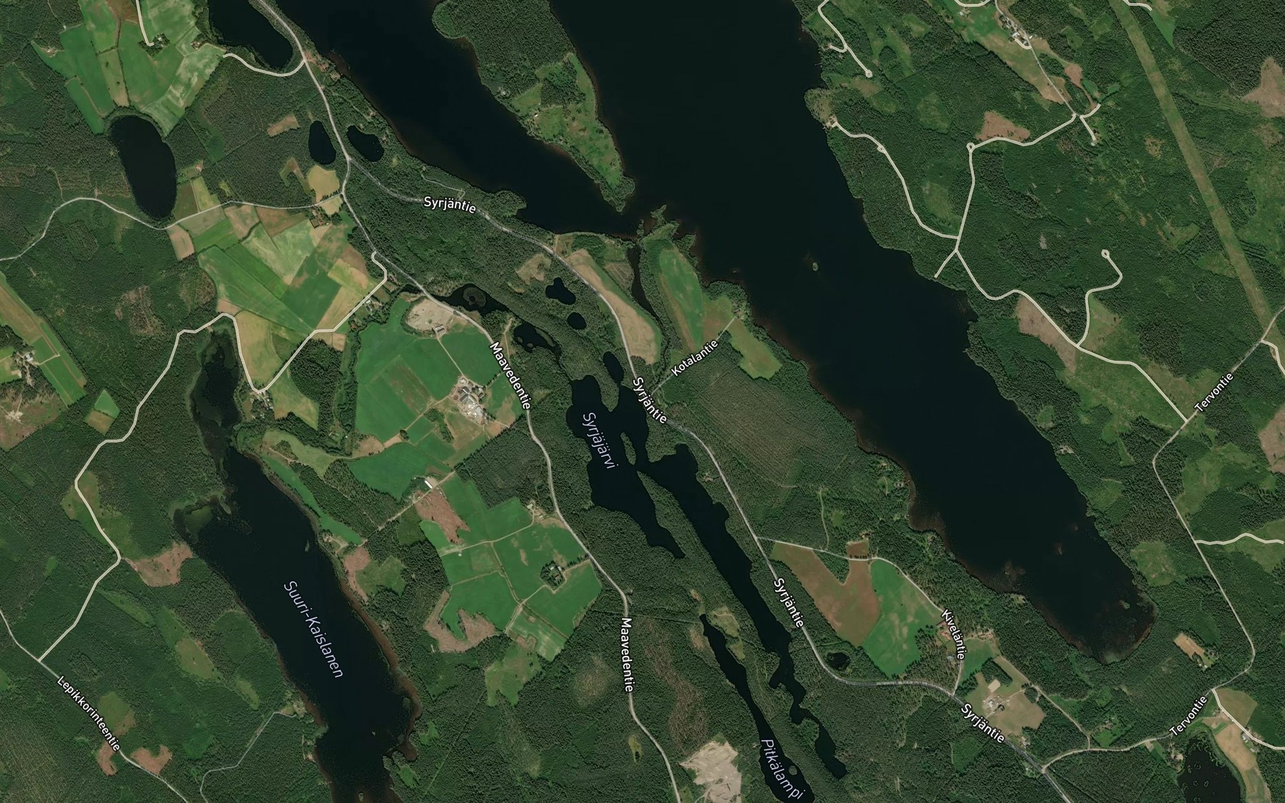 Satellite map of the Kaivanto