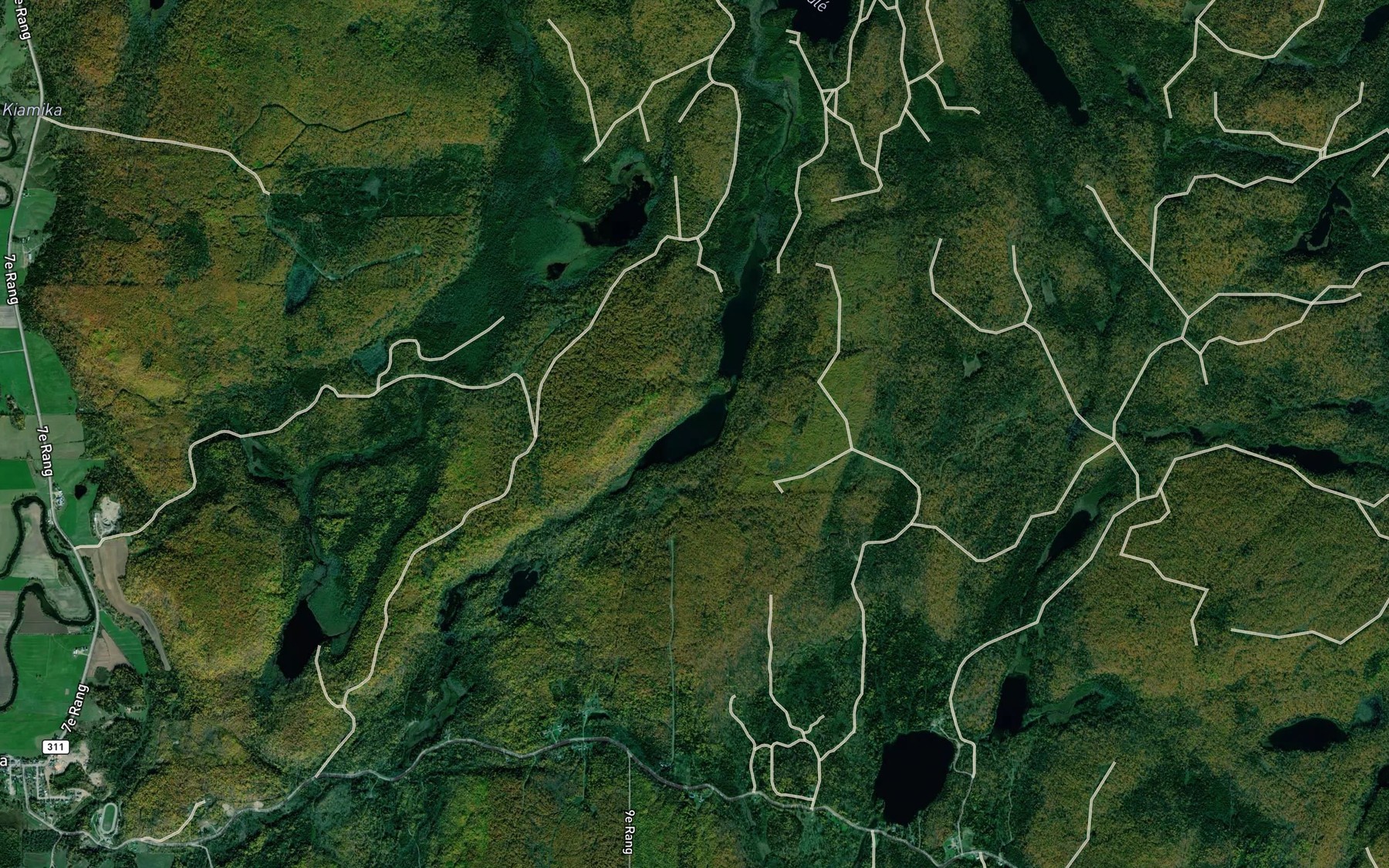 Satellite map of the Lac a la Truite