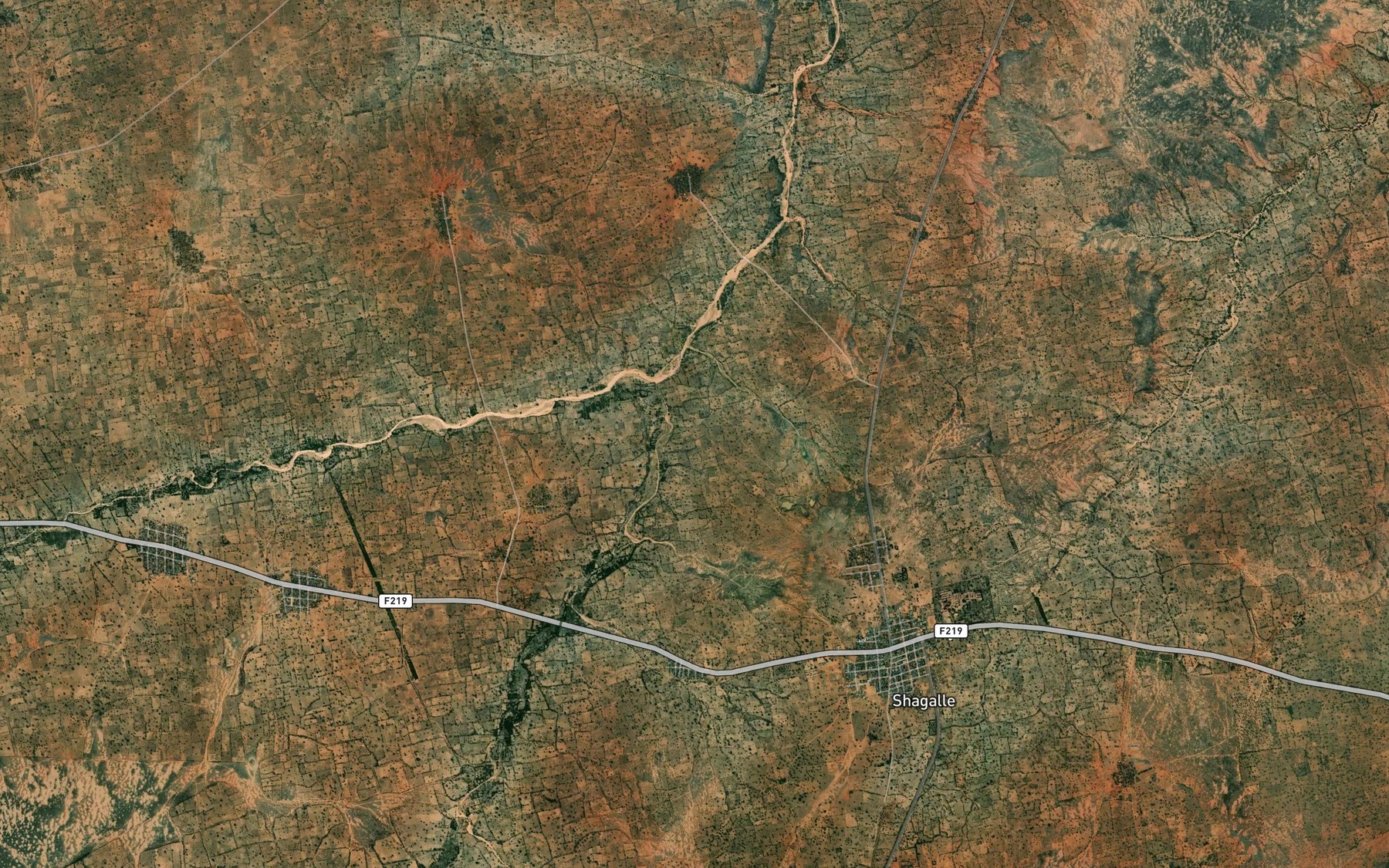 Satellite map of the River Saida